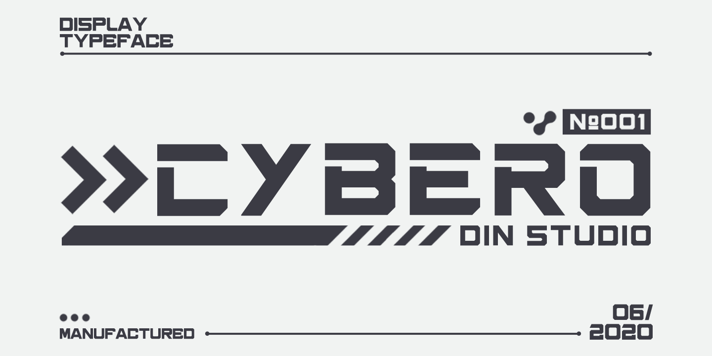 Cybero Font preview